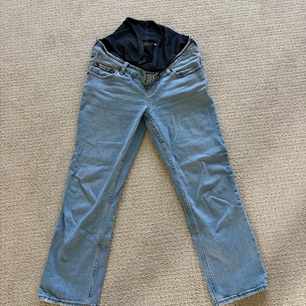 Abercrombie & Fitch Light Blue Jeans with Black Overband